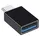 Realpower Magnetic cable 3 Amp,1m,schwarz mit Adaptern
