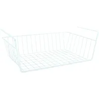 MSV Einhängekorb Schrankkorb Metall 39 x 14 x 25,5 cm weiß