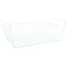 MSV Einhängekorb Schrankkorb Metall 39 x 14 x 25,5 cm weiß