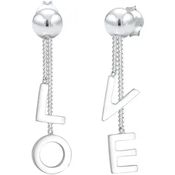 Elli Ohrhänger Love Wording Trend Blogger 925 Silber Damen 