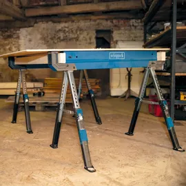 SCHEPPACH Sägebock Stahl 61,8-82 cm blau/schwarz