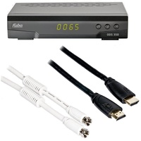 Fuba ODS 350 HDTV Sat-Receiver Set inkl. 2m HDMI-Kabel und 5m F-Anschlusskabel | Unicable-tauglich, Unicable2-tauglich, PVR-Ready, LED-Display 4-stellig, EPI