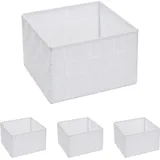 MCW Aufbewahrungskorb MCW-C37 4er-Set 12 x 19 x 19 cm weiß