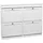 hjh living Estha 40 104 x 24 x 82 cm 40 Schuhklappen weiß / weiß