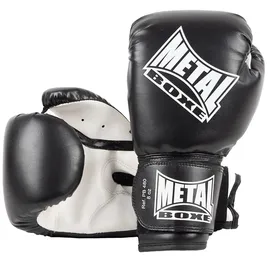 METAL BOXE - Einsteiger-Boxhandschuhe, Schwarz, 10 oz
