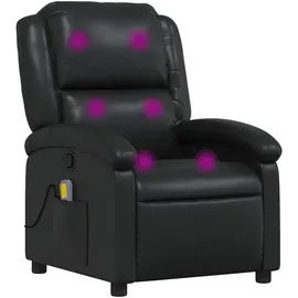 vidaXL Massagesessel 47 x 99,5 x 47 cm Schwarz mit Fernbedienung