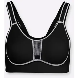 VIANIA Sport-BH ohne Bügel in schwarz | 100B