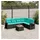 vidaXL Gartensofa-Set 7-tlg. Loungesofa schwarz