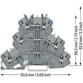 WAGO GmbH &amp; Co. KG Dreistockklemme 2000-3203