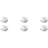 ARZBERG Untertasse Espresso-Set 12-tlg. - TRIC Weiß