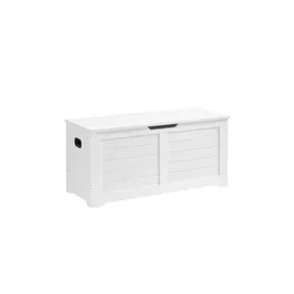 VASAGLE Truhenbank Weiß 100 x 40 x 46 cm