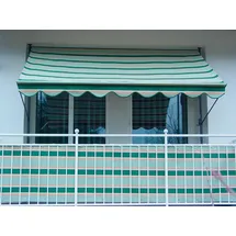 Angerer Klemmmarkise Exklusiv 400 cm hellgrün/dunkelgrün