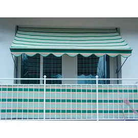 Angerer Klemmmarkise Exklusiv 400 cm hellgrün/dunkelgrün