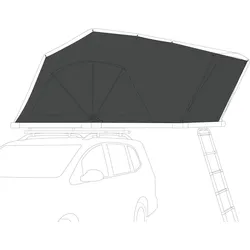 qeedo Freedom Compact 3 Thermo Tent Innenzelt für Dachzelt Schlafkabine grau 3 PERSONEN