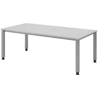 Bümö Schreibtisch Grau, Nachbildung, Rechteckig, 200x74x100 cm, FSC Mix,