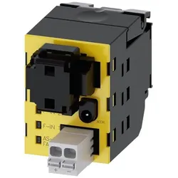Siemens 3SU14001EC104AA0 AS-Interface Modul, 2 sichere Eingänge, 1 Ausgang, schwarz