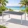 Mojawo Gartentisch 180 x 90 x 74 cm Silber/Grau