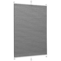 Sekey Wabenplissee 55 x 120 cm grau