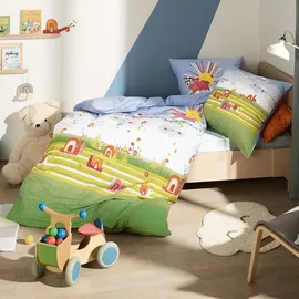 KAEPPEL Bettwäsche Regenbogenrennschnecken bunt 100x135 cm + 40x60 cm - bunt