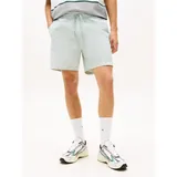 Tommy Hilfiger Tommy Jeans Shorts TJM LINEN BLEND STRIPE Regular fit mit elastischem Bund grün XXL