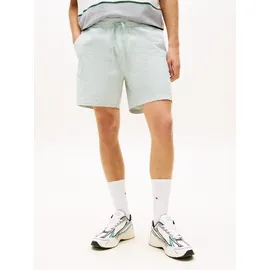 Tommy Hilfiger Tommy Jeans Shorts TJM LINEN BLEND STRIPE Regular fit mit elastischem Bund grün XXL