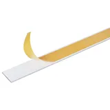 GAH Alberts Alberts Flachstange selbstklebend Aluminium, weiß | 1000 x 30 x 2 mm
