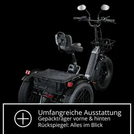 remington-fahrrad Remington R100 E Bike Dreirad 20 Zoll Elektrodreirad mit tiefem Einstieg klappbar