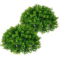 Kunstpflanze CREATIV GREEN "Teeblatt-Halbkugel", grün, H:12cm Ø:28cm, Kunststoff, Kunstpflanzen
