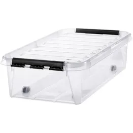 SmartStore Aufbewahrungsbox Classic 35 31 Liter transparent / schwarz