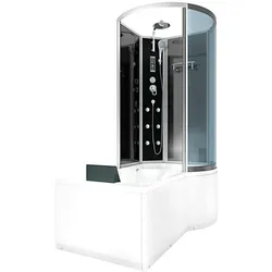 AcquaVapore Kombination Badewanne Dusche K50-L31 Duschtempel 170x100 cm