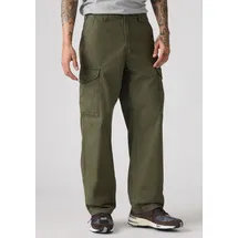 Levi's Cargohose "LV Hose XX CARGO BAGG", Herren, Gr. 33, Länge 34, grün (forest night), Web, Obermaterial: 100% Baumwolle, bequem lang, Hosen Cargohose, bequeme Passform