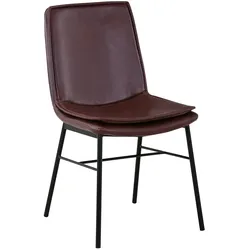 Lalee.Avenue Stuhl Nydia 100 2er-Set Marone / Marone