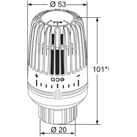 HEIMEIER Thermostat-Kopf 9710-43,500 Heizkörperthermostat