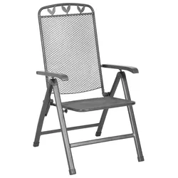 Gartensessel Toulouse Grau Metall