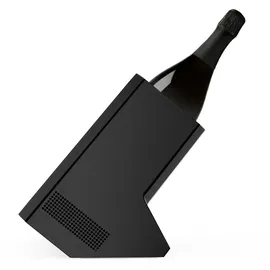 h.koenig Weinkühler LVX28, 2 Flaschen, Weißwein, Rotwein, Rosé, Champagner, bis zu 9 cm Durchmesser, einstellbare Temperatur von 5 °C bis 18 °C, digitale Steuerung, thermoelektrisches System, 87 W