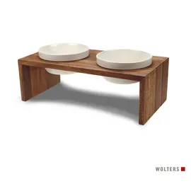 Wolters Gohan Doppelnapf teak M - 1.0 Stück
