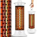 Kesser KESSER® Standheizstrahler Infrarotheizung, 1200W Heizstrahler Energieeffiziente Heizung Innenraum mit 360° Oszillation, Infrarotheizung Standgerät, Elektroheizung IP55, Terrassen-Heizstrahler