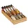 Relaxdays Gewürzregal für die Schublade 5 x 20 x 37 cm Braun
