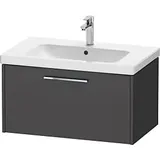 Duravit D-Code Waschtischunterschrank DC4667010490000 Griff Chrom, Graphit Matt, Wandhängend, Auszug 1, 784x400x460 mm