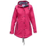 MADSea Regenjacke Friesennerz Innenfutter gestreift wasserdicht tailliert rosa 52