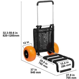 Vevor Bollerwagen Strandkarre grau