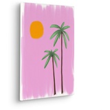 KOMAR Keilrahmenbild im Echtholzrahmen - Ibiza Sunset - Größe 30 x 40 cm - Wandbild, Kunstdruck, Wanddekoration, Design, Wohnzimmer, Schlafzimmer