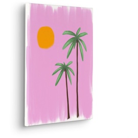 KOMAR Keilrahmenbild im Echtholzrahmen - Ibiza Sunset - Größe 30 x 40 cm - Wandbild, Kunstdruck, Wanddekoration, Design, Wohnzimmer, Schlafzimmer