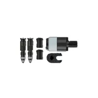 Schwalbe Clik Valve Umrüstset für Sclaverandventile mit Pumpenkopf-Adapter, schwarz