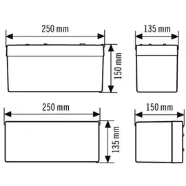 ESYLUX Notleuchte 21m EKW 2,5W SLB EL LED 3h 21mSM