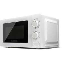 Black + Decker Mikrowelle BXMZ700E, Grill, Mikrowelle, 20 l weiß