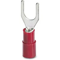 Phoenix Contact 3240036 Gabelkabelschuh 0.50mm2 1.50mm2 Loch-Ø=6.5mm Teilisoliert Rot
