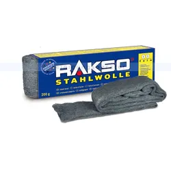 Stahlwolle Rakso Sortenreine Stahlwollebänder Sorte 00 fein 200g je Pack, aus 1 a-Gütestahl