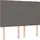vidaXL Boxspringbett mit Matratze Grau 140x200 cm Kunstleder