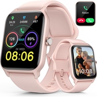 Smart Watch Gesundheitsuhr Smartwatch Damen mit Telefonfunktion Herzfrequenz -SPO2 -Monitor sportuhr damen Schlaf -Tracker Android IOS